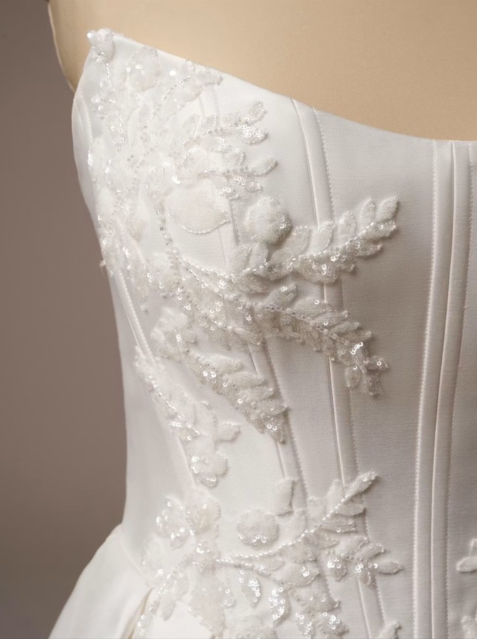 Sottero and Midgley Amadora A line Wedding Dress 25SS853 Color1 IV0022