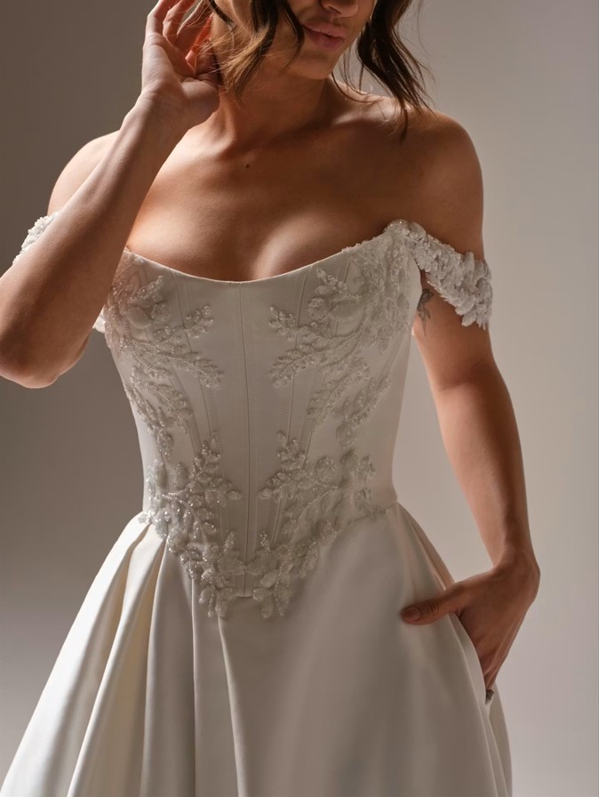 Sottero and Midgley Amadora A line Wedding Dress 25SS853A01 Alt53 IV0052