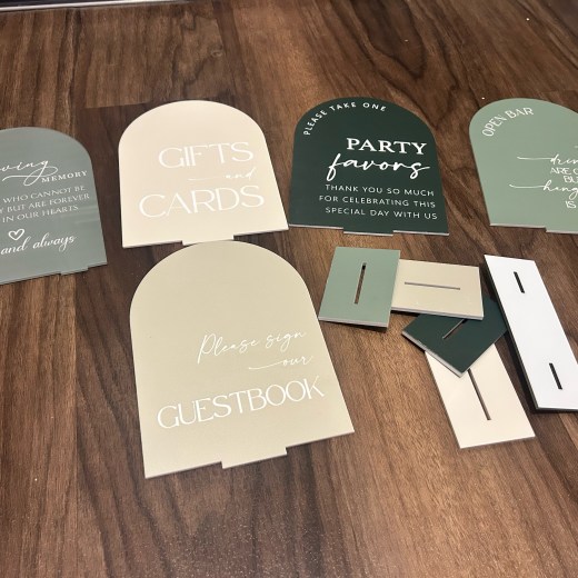 Table signs