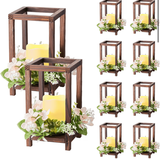 Wooden centerpieces