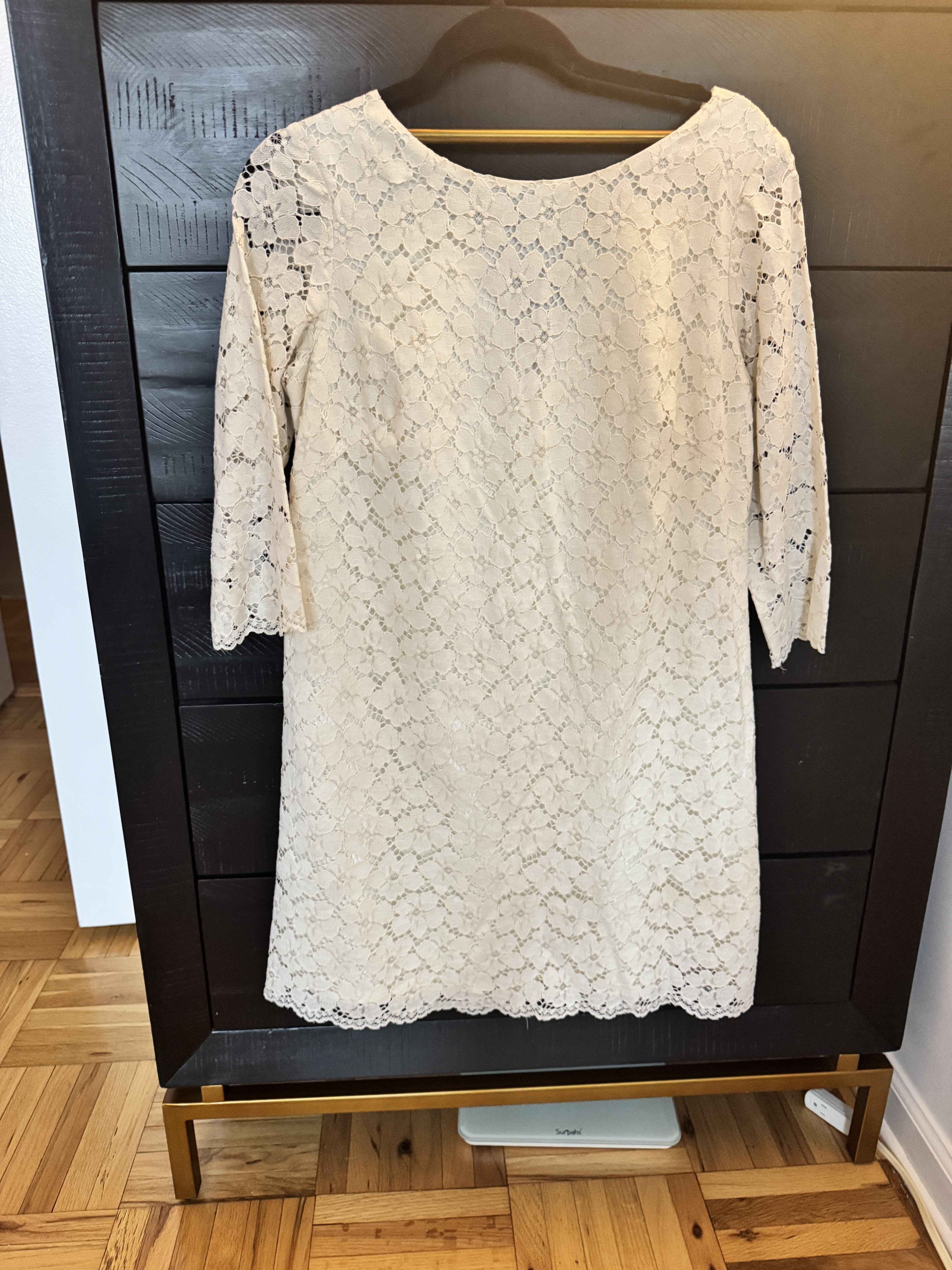 Shoshanna Lace Constance Shift Dress in Ivory 8 Bridal Shower Brunch - Image 2