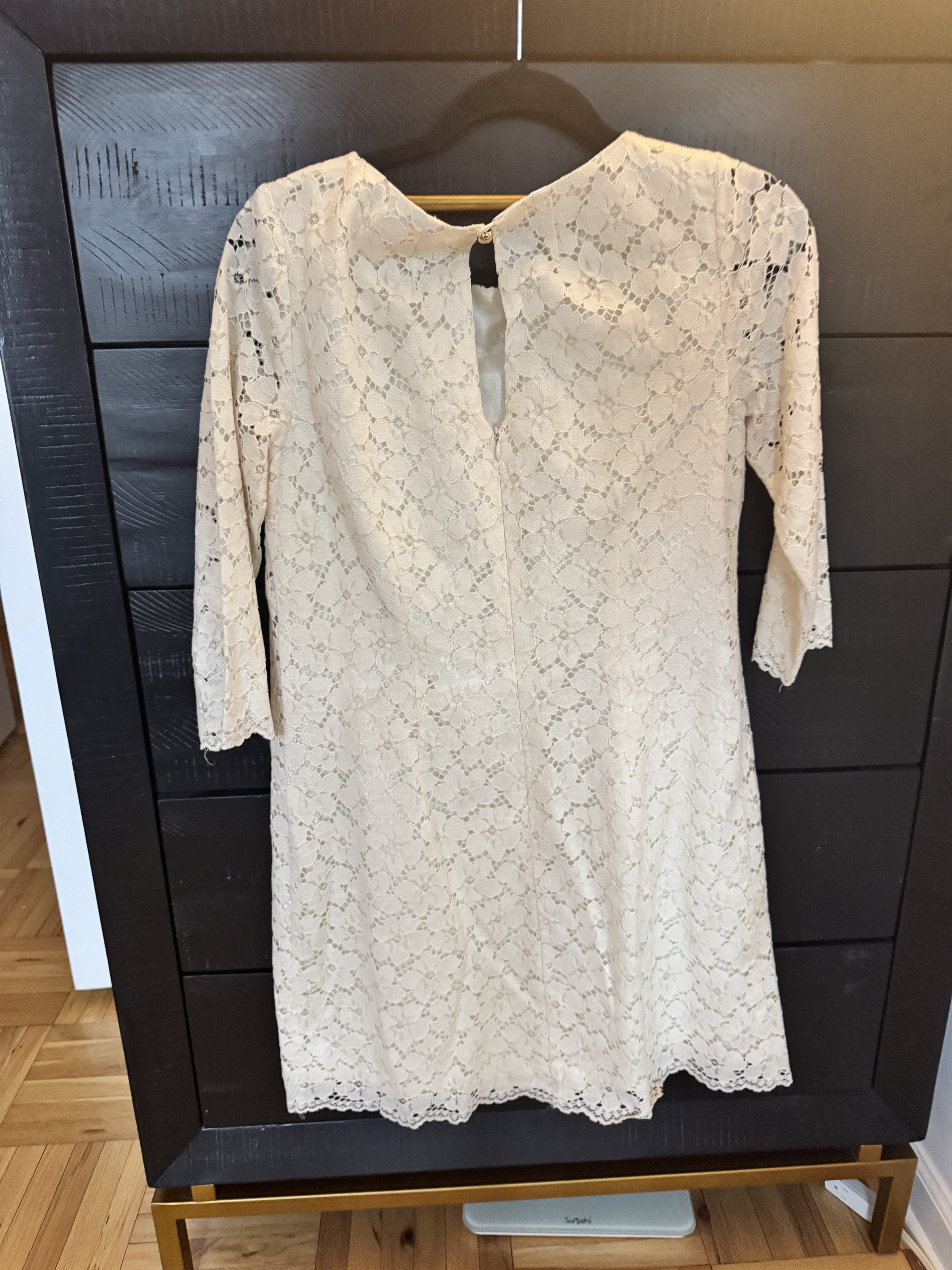 Shoshanna Lace Constance Shift Dress in Ivory 8 Bridal Shower Brunch - Image 3