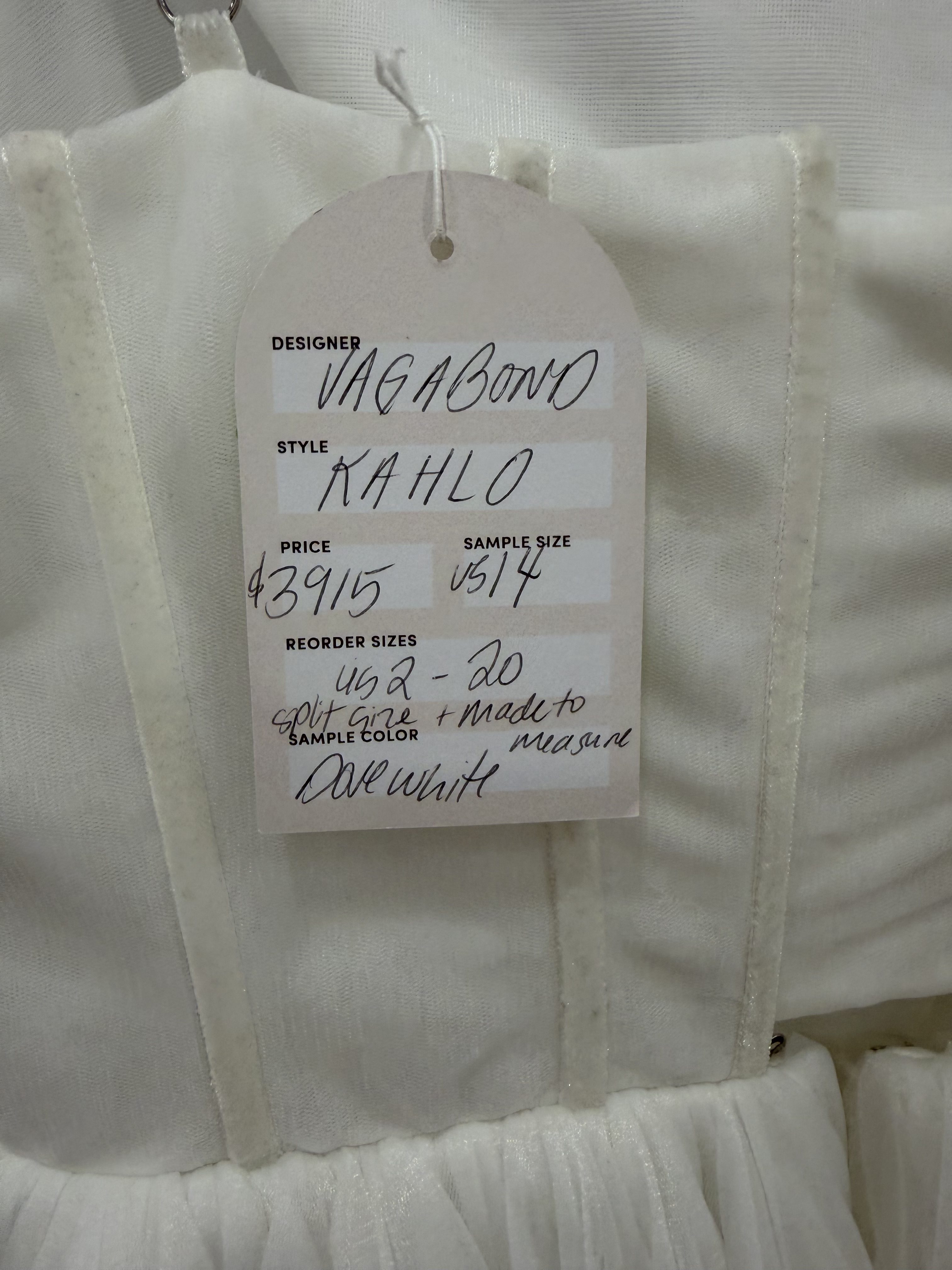 Corset Bodice Tiered Tulle Ruffle Gown - Kahlo - Image 3