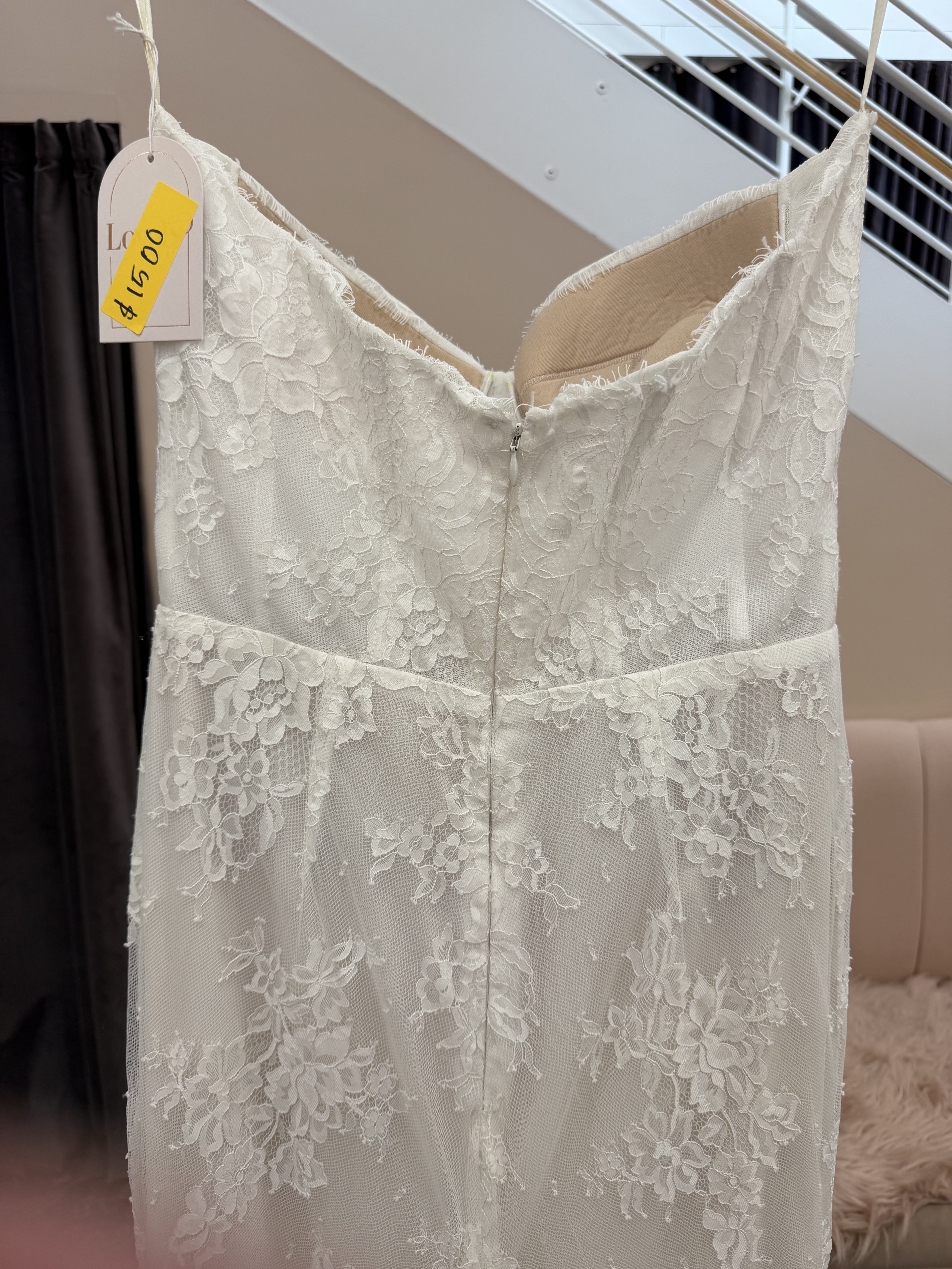 Bustier Lace Sheath Gown with Sweetheart Neckline - Ana - Image 3
