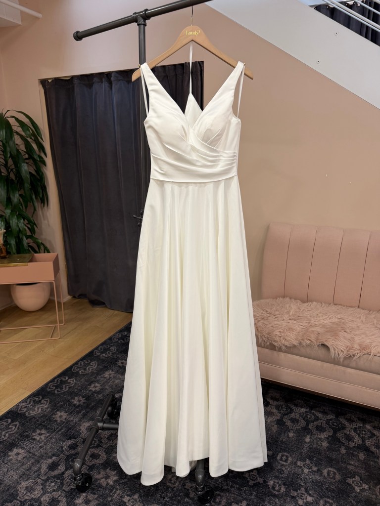 Wrap V-Neck A-Line Gown - Anthony