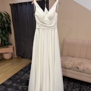 Wrap V-Neck A-Line Gown - Anthony