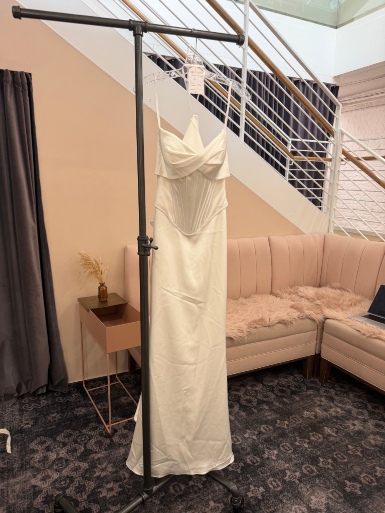 Corset Bodice Sheath Gown with Sweetheart Wrap Neckline - Sol