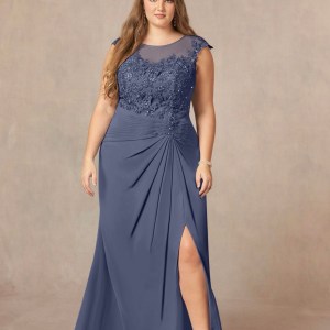 NWT Formal Gown Size 14 – Smokey Blue – Mother of the Bride/Groom Dress