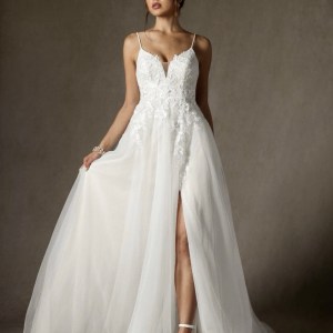 Azazie Nikita Wedding Dress Size 16 Diamond White NWT