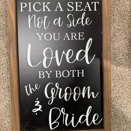 Seating sign