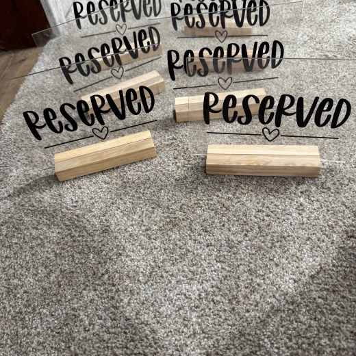 Reserved tables signage