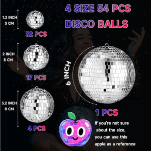 Mini Silver Disco Balls