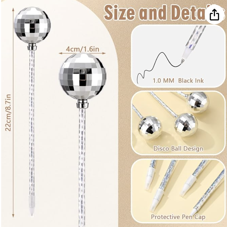 39 Pcs Disco Ball Ballpoints Pen - Image 2