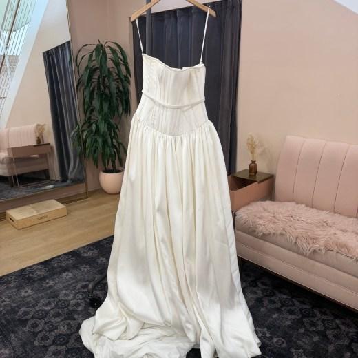 Strapless Corset Ball Gown with Illusion Waist - Lyn