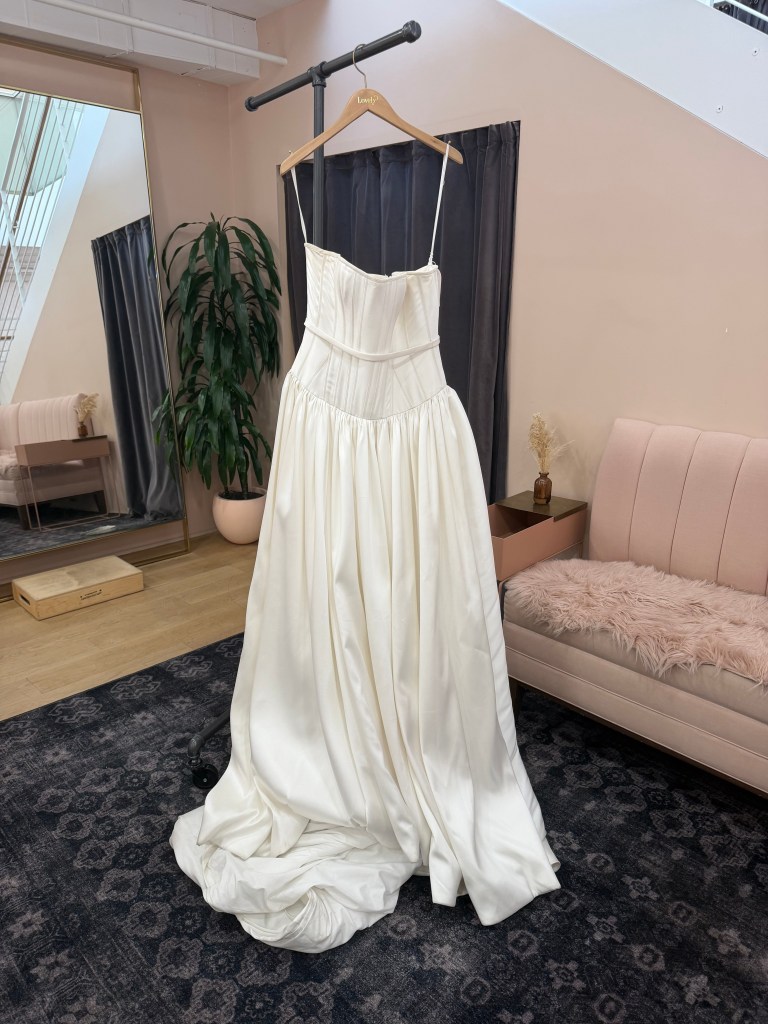 Strapless Corset Ball Gown with Illusion Waist - Lyn