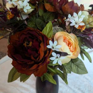 Faux Autumn Flower Arrangement