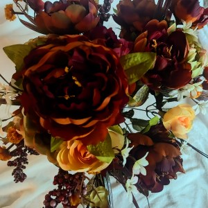 Faux Autumn Flower Arrangement