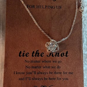 Silver Wedding Necklace Favor - Bridesmaid