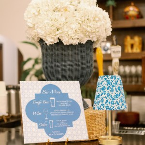 Blue & White table lamps